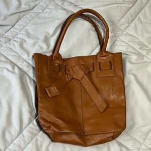 Brown Leather Tote Purse